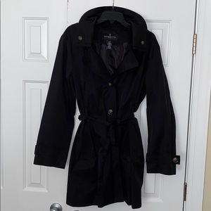 London Fog Blacked Hooded Trench coat